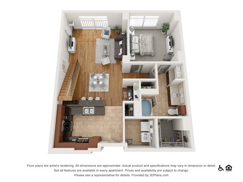 Floor plan for 2 beds, 2 baths, 1766 sqft